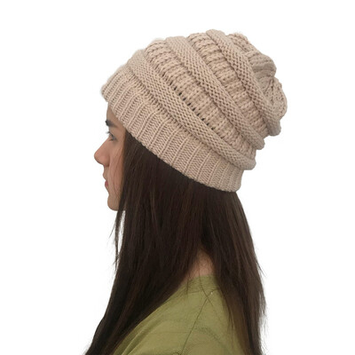 

Tailored Men Women Autumn Winter Outdoor Warm Hats Crochet Knit Holey Beanie Cap