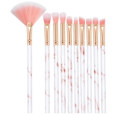 

10pcs Marble Eye Makeup Brush Set Multifunctional Brush Concealer Eyeshadow Brush Set