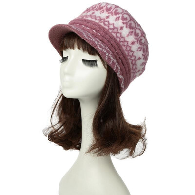 

Women Knitted Beret Hat Beanie Visor Baggy Autumn Winter Warm Crochet Slouch Cap Newsboy Cabbie Headwear