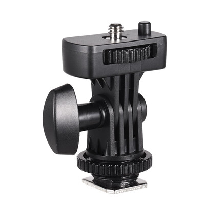 

Flexible Cold Shoe Mount Adapter with 14 Inch Screw for Viltrox DC-90 DC-70 DC-50 Monitor L132T L116T LED Video Light