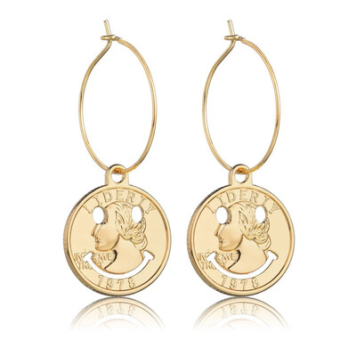 

La Melodie Champagne Gold Heart Shaped Round Earrings Bohemian Elizabeth Map Earrings Earrings 2019 DIY Bohemian Style Jewelry