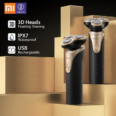 

Xiaomi Mijia SOOCAS S3 Electric Shaver Dry Wet Shaving Wireless USB Rechargeable Waterproof Razor with 3 Cutter Head For Men