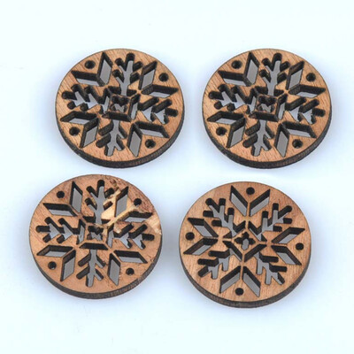 

25PCS Christmas Theme Decorative Wooden Hollow Out Slices Craft Holiday Wedding Party Decor Supplies