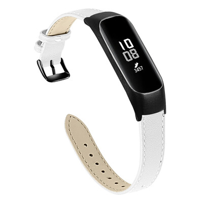 

ECSEM Leather Strap for Samsung Galaxy fit-e SM-R375 Smart Watch Bands with Metal Frame