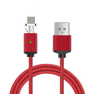 

Cwxuan USB Type-C Detachable Magnetic Adhesion Braided Data Sync Charging Cable 100cm