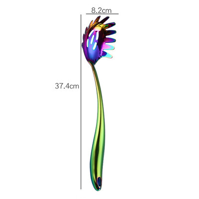 

Toponeto Colorful Kitchen Cooking Utensil Serving Tools Spatula Spoon Stainless Steel A