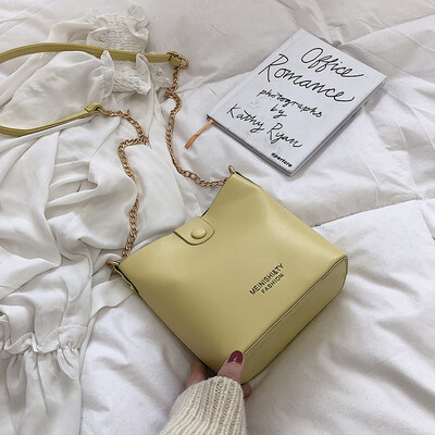 

New bag female bag 2019 new wave Korean version of the simple Messenger bag fashion wild chain ocean gas bucket bag