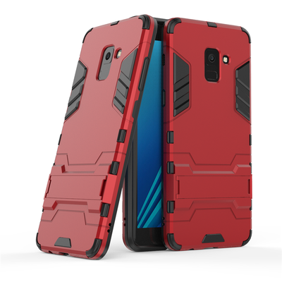 

Goowiiz Phone Case For Samsung Galaxy A5 2018A8 2018A7 2018A8 Plus 2018 Armor PCTPU Silicone Hard Bracket Double Protection