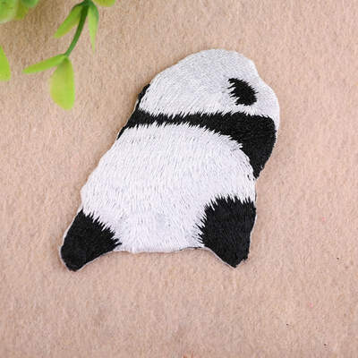 

Embroidered Animal Cloth Patches Stickers Cartoon Cute Little Panda Fabric Patch Clothing Accessories Decoration