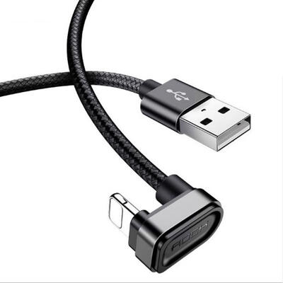 

Portable U-shaped Metal Lightning Gaming Data Cable Practical Fast Charging Cable For Mobile Phone-1m