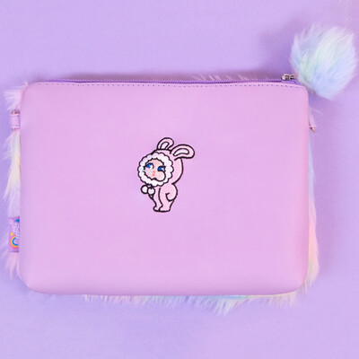 

Women&39S Fashion Rainbow Plush Shoulder Bag Girls Cute Leather Crossbody Bag