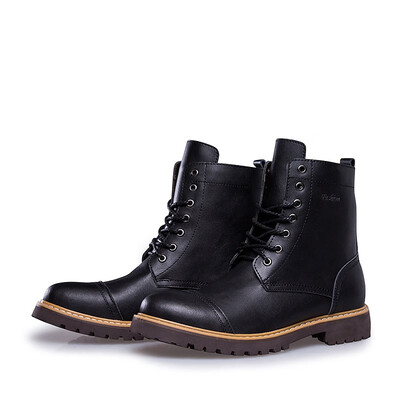 

HengLiang Mens leather high-top Martin boots cowboy boots retro fashion mens boots 7200