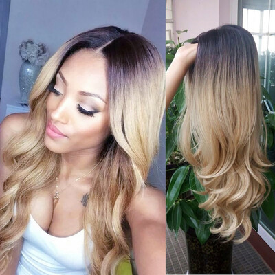 

〖Follure〗Women Full Gold Black Curly Synthetisch Hiar Wig Costume Fashion Wigs