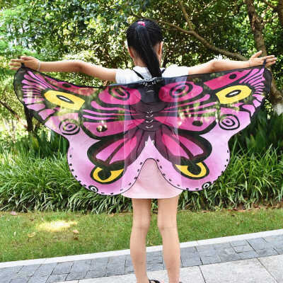 

European & American Style Small Moth Cute Butterfly Shape Cloak Slings Type Children Moth Shape Cloak Chiffon