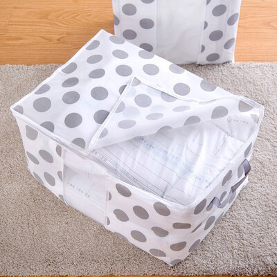 

JPGIF Foldable Storage Bag Clothes Blanket Quilt Closet Sweater Organizer Box Pouche A
