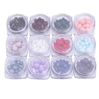 

Toponeto 3D Nail Art Rhinestones Glitters Acrylic Scrub BeadsTips Decoration Manicure