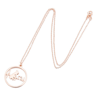 

Fashion Jewelry 1PC Popular Creative Paw Heartbeat Cartoon Dog Pendant Necklace Trendy For Women