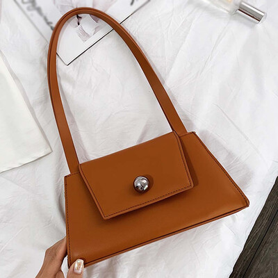 

Tailored Womens Fashion Hand Bag Solid Color Shoulder Bag Temperament Diagonal Package