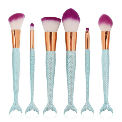 

Toponeto 6PCS Make Up Foundation Eyebrow Eyeliner Blush Cosmetic Concealer Brushes