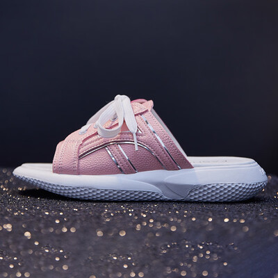 

Sports slippers womens shoes fashion Joker summer net red lazy half drag 2019 new flat sandals