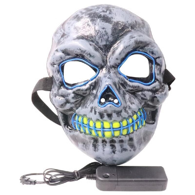 

Halloween Party Mask LED Scary Flash Mask EL Line Light Mask Cosplay Mask Party Clothing Mask Supplies Multi-color Optional