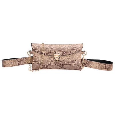 

Chain Shoulder Waist Bags Fanny Packs Women PU Leather Crossbody Chest Bags