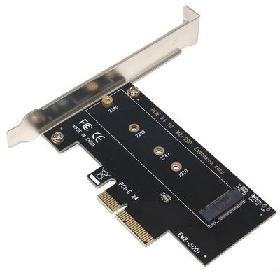 

SSU EM2-5001 PCI-E 30 X4 to NVMe M2 NGFF  Key SSD Riser Expansion Card