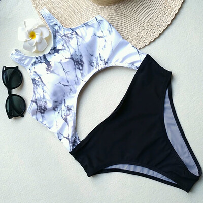 

Roseonmyhand Women Bikini Set Swimwear Push-Up Padded Print Bra Swimsuit Beachwear