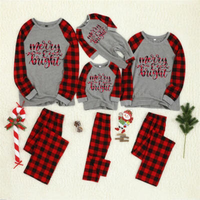 

Family Christmas Pajamas Set Xmas Matching Pyjamas Adult Kids Sleepwear Gift UK
