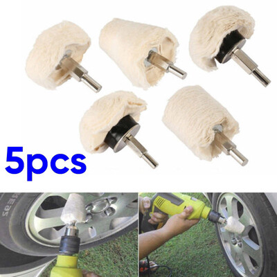 

5 PCS Buffing Pad Polishing Mop Car Wheel Buffer Polisher Kit Drill Attachment