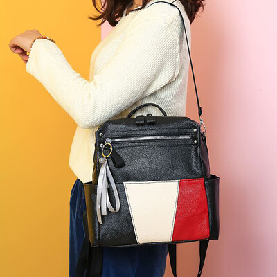 

Tailored Women s Fashion Versatile Travel Soft Leather Backpack Shoulder Messenger Bag