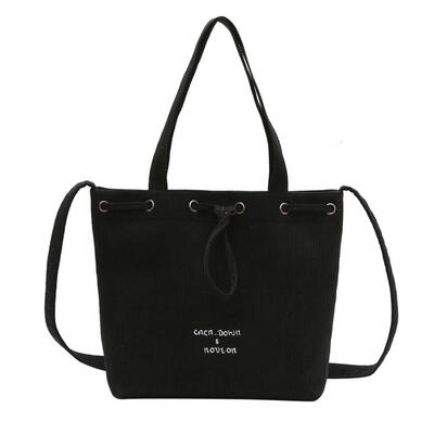 

Corduroy Handbag Women Shoulder Bags Totes Girls Pure Color Messenger Bags