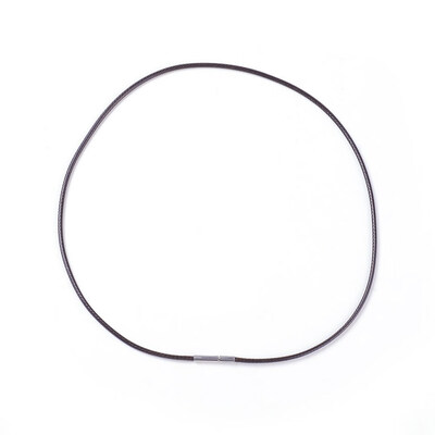 

Waxed Polyester Cord Necklace Making with 304 Stainless Steel Clasps SaddleBrown 1811"46cm 2mm