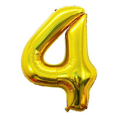 

FUNNYBUNNY 40" Number 0-9 Thickening Silver Foil Air-filled Helium Mylar Balloons for Birthday & Party & Wedding Anniversary