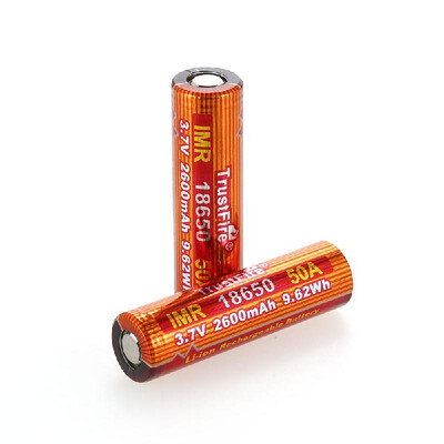 

1 Piece Of TrustFire IMR 18650 Battery 2600mAh 37V 40A High-Rate Rechargeable Li-ion Battery for LED Flashlight
