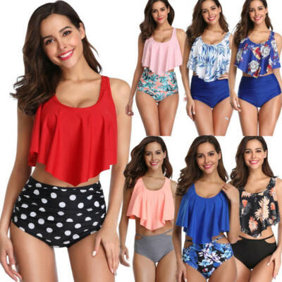 

Womens High Waist Bikini Set Push Up Swimsuit Bathing Suit Beach Swimwear Lot