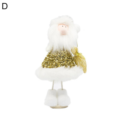 

Christmas Angel Deer Santa Snowman Doll Ornament Xmas Desktop Party Window Decor