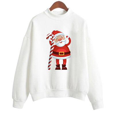 

Gobestart Women Christmas Print Long Sleeve Ladies Blouse Pullover Tops Shirt Sweatershirt