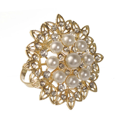 

Gobestart 1PC Napkin Ring Serviette Buckle Holder Wedding Antique Party Table Decor