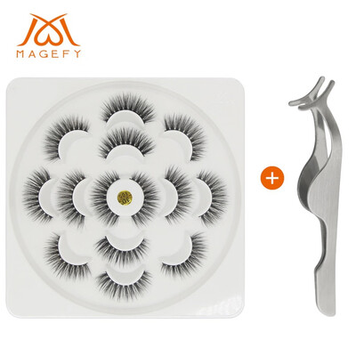 

Gobestart 7 Pairs Of Lotuses With 3D Mink False Eyelashes And Natural Dense Eyelashes