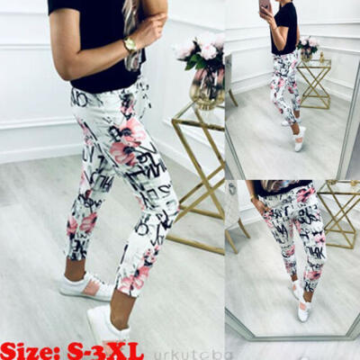 

Hot Women Stretch Leggings Fitness Yoga Pants Athletic Sport Print Trouser -3XL