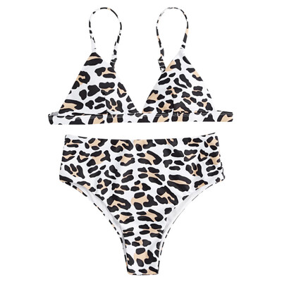 

PASSOSIE Animal Printed Padded High Waist Sexy Women Bikini Set
