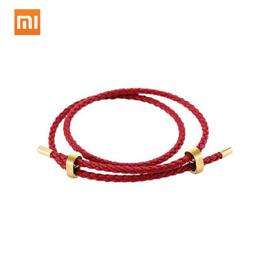

Original Xiaomi Mijia LUCKYME Wild Genuine Leather String Rope Pull Bracelet 25cm 44cm Men Women Bracelet Band
