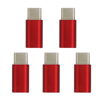 

5PCS Aluminium Alloy Micro USB to USB 31 Type-C Data Sync Charging Adapters