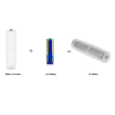 

4 Pcs Battery Converter Adaptor AAA to AA Size Battery Protective Case Holder