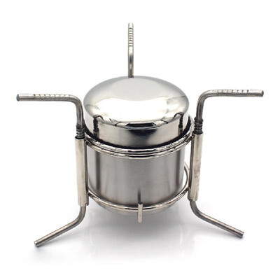 

Camping Alcohol Stove Stainless Steel Outdoor Cooking Stove Folding Mini Spirit Cooker Picnic BBQ Cookout Stove