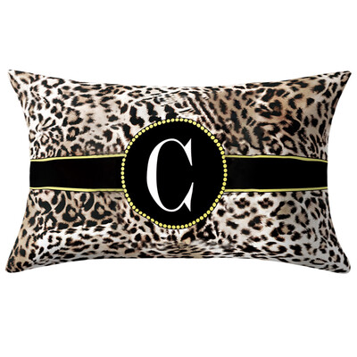 

Toponeto English Alphabet Pillow Print Cushion Flower Pillowcase Cover Room Decoration