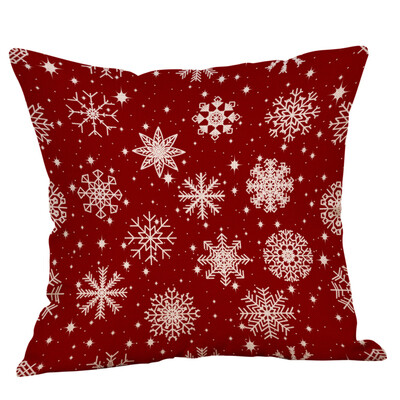 

Tailored Cotton Linen Christmas Hidden Zipper Closure Pillow Case Throw Cushion Cover Hom