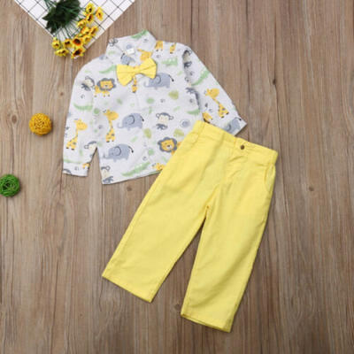 

Toddler Kids Baby Boy Gentleman Clothes Shirt Tops Long Pants Formal Outfits UK