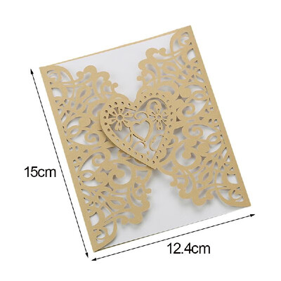 

20pcs Pearl Paper Floral Invitation Cards Invitation Holders for Wedding Birthday Party Anniversary